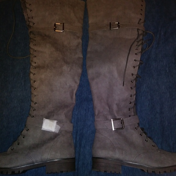 Gray Womens Sz 10 Boots - Picture 2 of 4